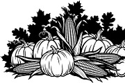 Thanksgiving Harvest Silhouette, an Illustration by Creativeshirt (Thumbnail 46 of 51)