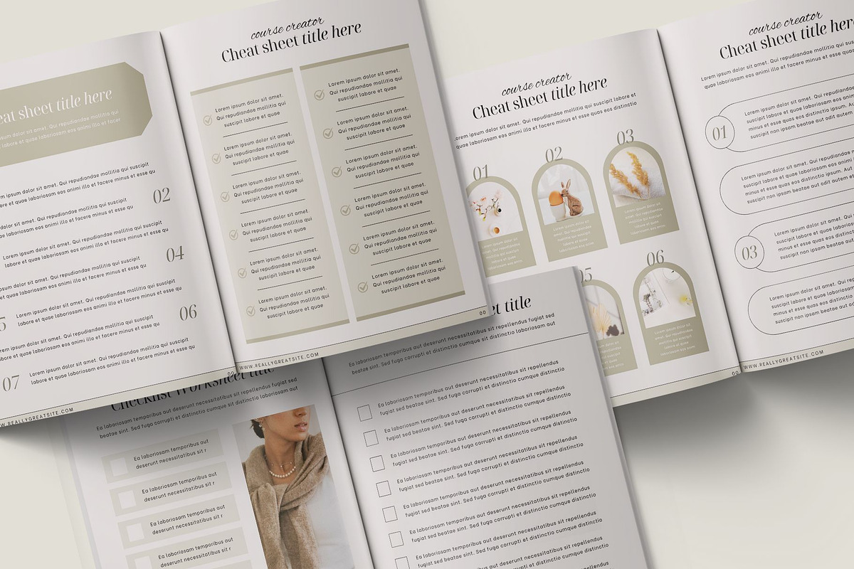 Clara Course Workbook Canva Template, a Templates & Theme by BoldNStudio (Photo 9 of 16)