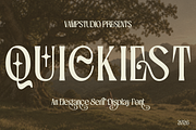 Quickiest - Elegant Serif Font, a Serif Font by Vampstudio (Thumbnail 1 of 12)