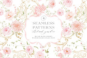 Blush Pink Watercolor Floral Bows, a Decorative Illustration by Veris Studio (Thumbnail 11 of 15)