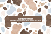 Pastel Cow Print Seamless Pattern, a Pattern Graphic by Brzozowska (Thumbnail 1 of 12)