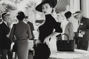 Fashionable Vintage Woman Posing, a Beauty & Fashion Photo by k.tay