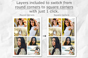 Photo Collage Templates PSD Template, a Card Template by Supremer Studio (Thumbnail 6 of 6)