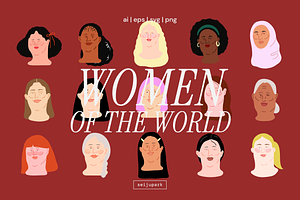 Women of the World Vector Set, a Person Illustration by Seiju Park
