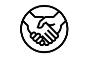 Handshake Partnership Vector Icon, an Object Graphic by Artonix (Thumbnail 2 of 3)
