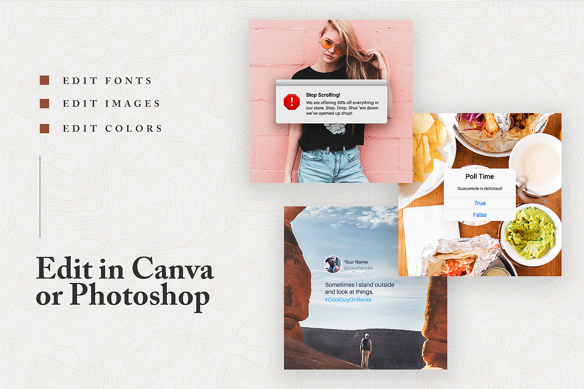 Notification Templates for Instagram, a Social Media Template by Roger Coles (Photo 2 of 7)