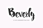 Beverly handwritten font, a Handwritten Font by supfonts (Thumbnail 1 of 9)