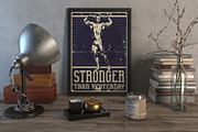 Bodybuilder Layered Font, a Symbol Font by VozzyStock (Thumbnail 11 of 12)