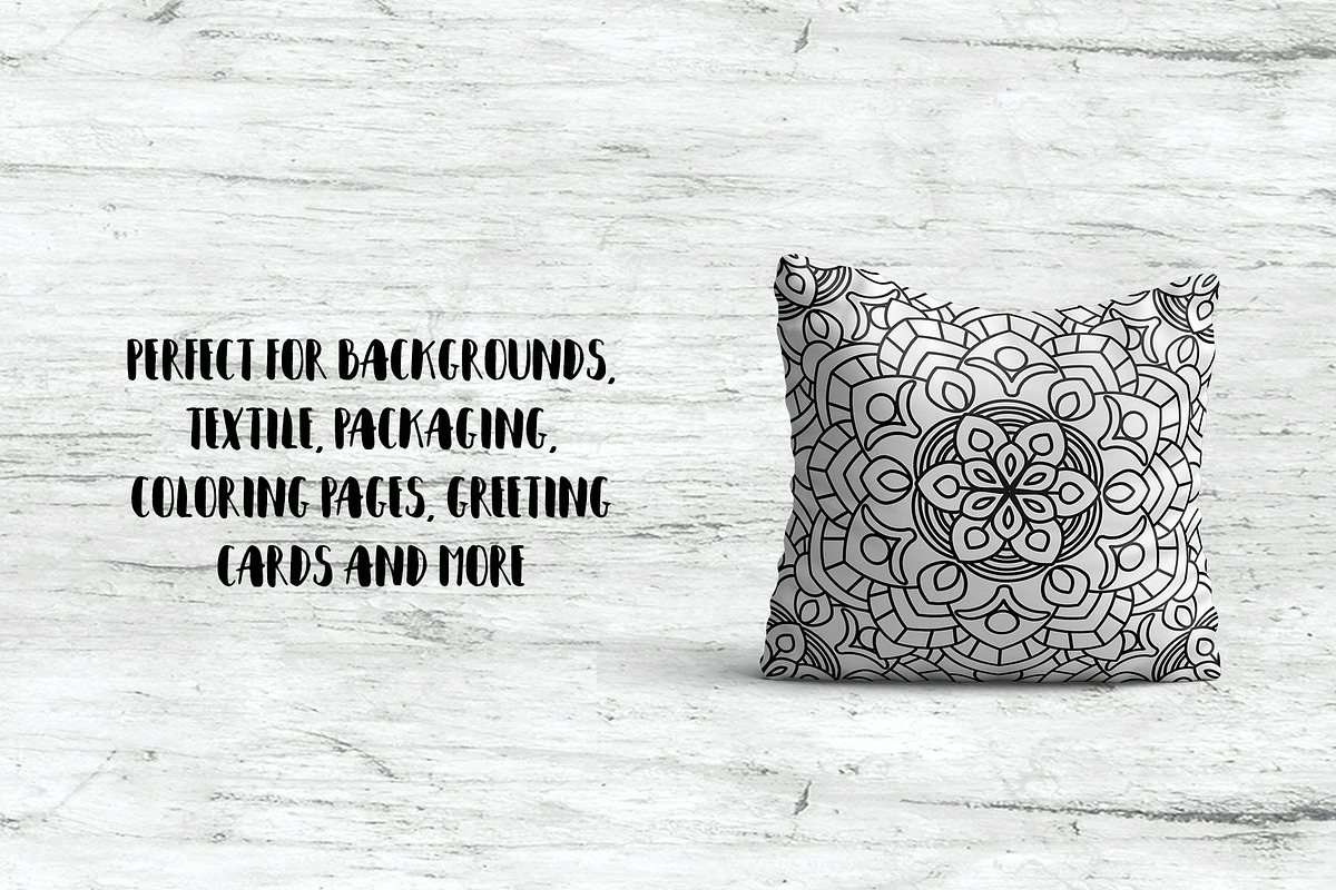 100 Mandalas Seamless Patterns, a Pattern Graphic by Elinorka (Photo 3 of 23)