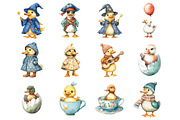Quirky Duck Sublimation Clipart, a Graphic by CitraGraphics (Thumbnail 2 of 4)