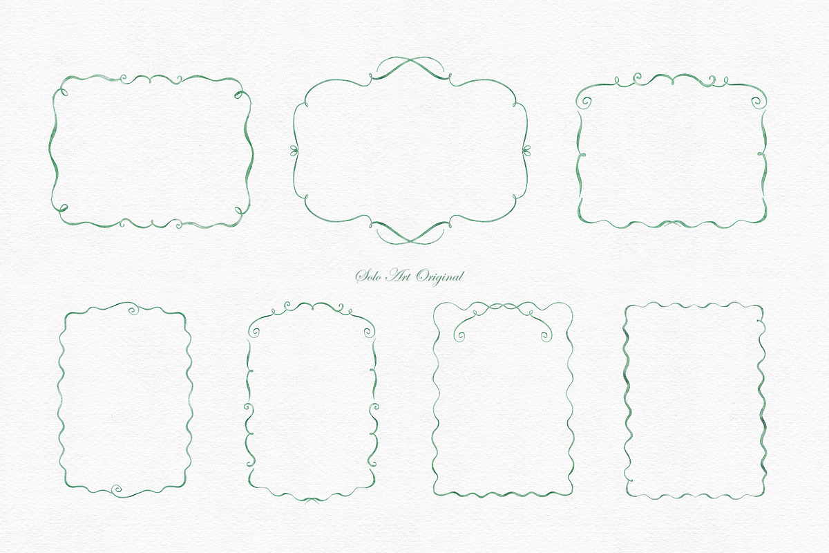 Hand-Drawn Whimsical Wavy Frames, a Graphic by Solo Art Original (Photo 4 of 7)