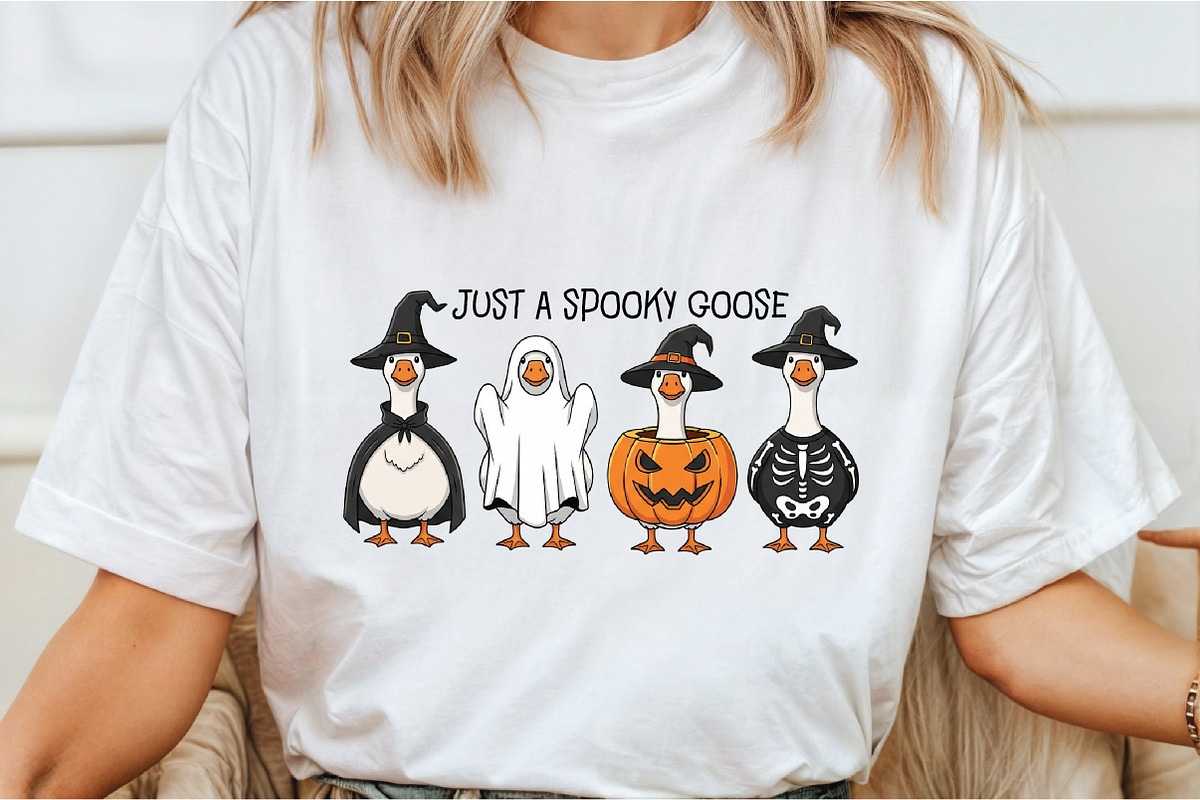 Spooky Goose Png Funny Halloween Png, a Graphic by Libby Wishes (Photo 2 of 5)