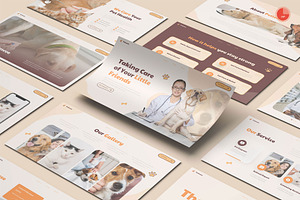 Pet Care Services PowerPoint, a Presentation Template by Pixslides
