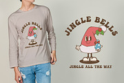 Christmas Santa Hat Vintage Cartoon, an Illustration by vectstudio (Thumbnail 5 of 5)