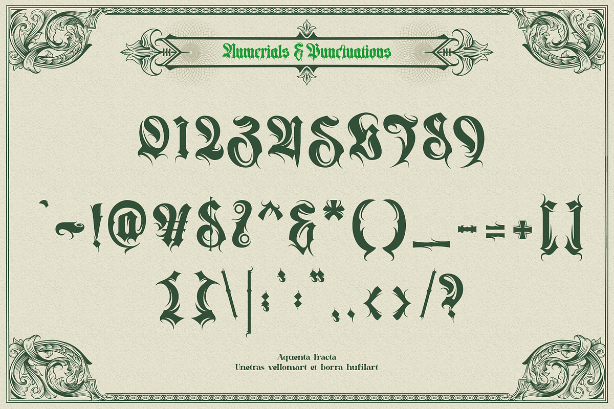 Aquenta Fracta, a Blackletter Font by ilhamtaro (Photo 8 of 10)