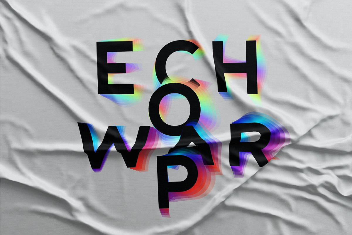 Echowarp. OTF-SVG family., a Symbol Font by Luxfont (Photo 6 of 12)