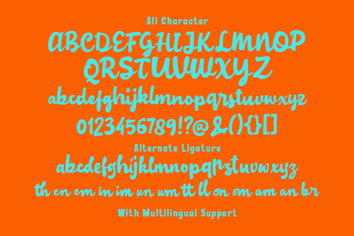 Night Fiesta Nostaligic Font, a Script Font by Littlehand (Photo 6 of 9)