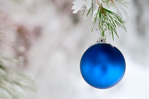 Christmas ball blue