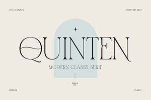 Quinten - Modern Classy Serif