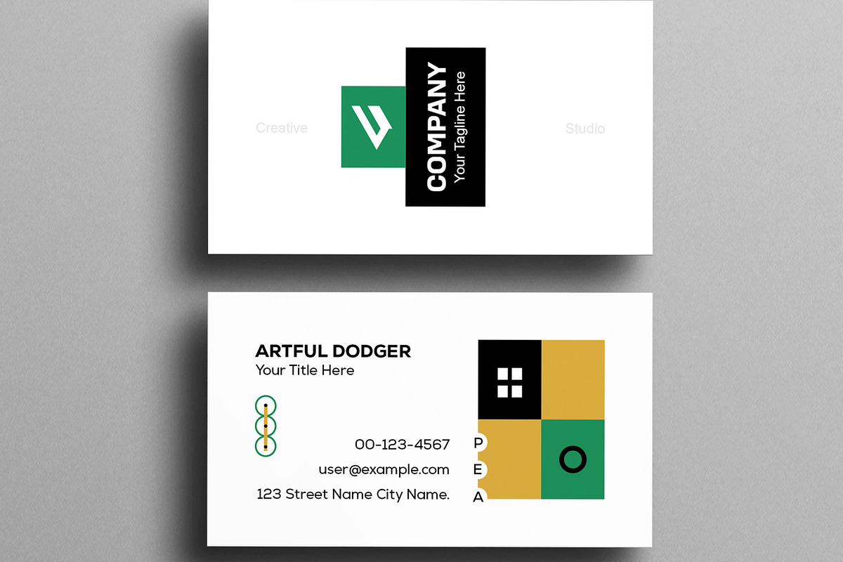 Clean Business Card Layout preview 3