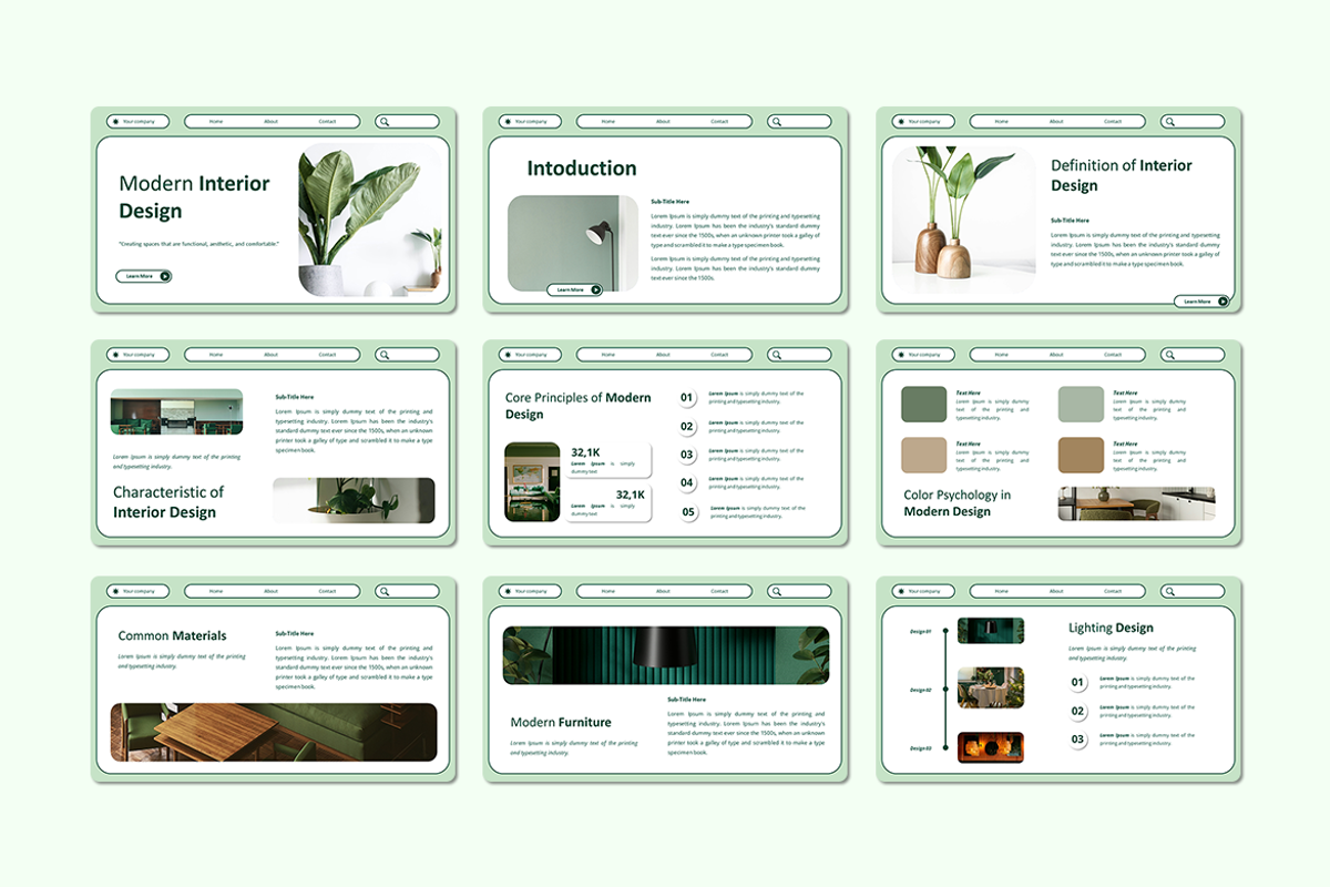 Modern Interior - Keynote Template, a Presentation Template by Iqsiart Studio (Photo 2 of 3)