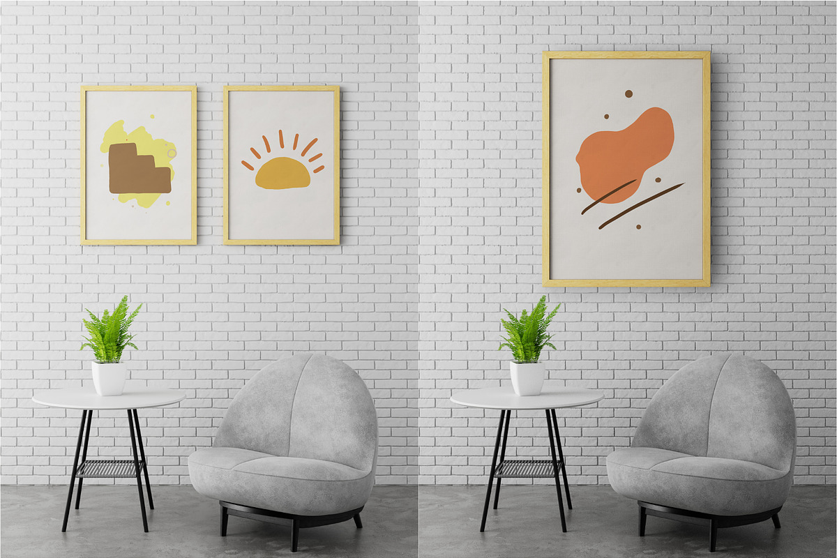 Interior Picture Frame Mockups, a Mockup by Runend (Photo 2 of 13)