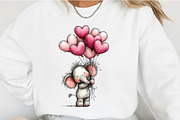 Quirky Valentine Animals Clipart, an Illustration by OK Design (Thumbnail 6 of 6)