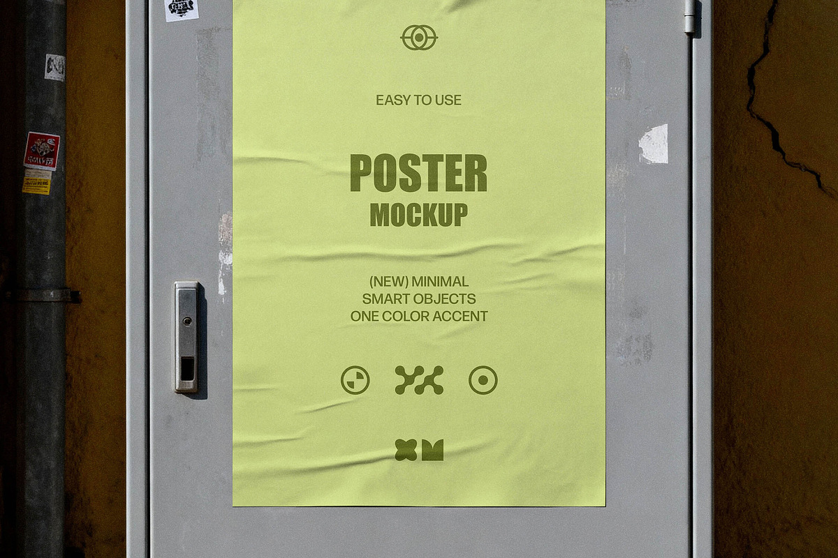 Utility Box Poster Mockup, an Advertising Mockup by Design Squad
