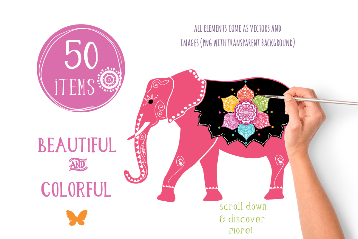 4 IN 1 BOHEMIAN PACK, an Illustration by Friendly Label (Photo 6 of 6)