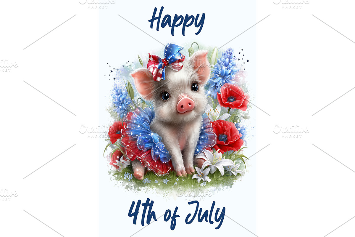 Pig Illustration for Wall and Print, an Animal Illustration by Art Paradise Studios