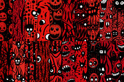 20 Seamless Red and Black Horror Set, a Pattern Graphic by Nordic Design (Thumbnail 4 of 9)
