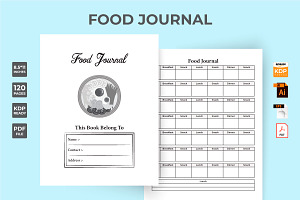 Daily Food Journal KDP Interior