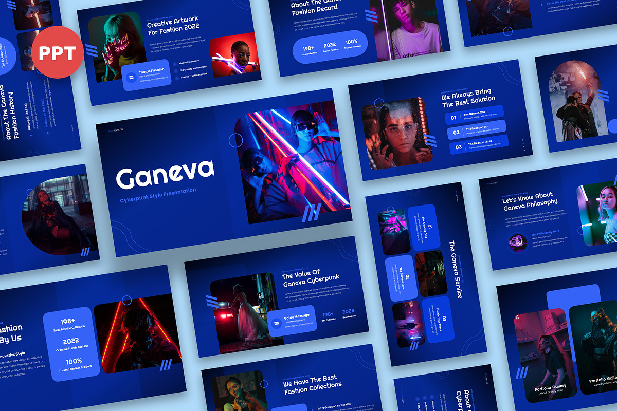 Geneva Cyberpunk Powerpoint, a Presentation Template by kerismaker (Photo 1 of 6)