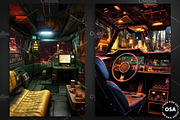 Cyberpunk Vehicle Interior Poster, a Background Graphic by Other Side Art (Thumbnail 3 of 5)