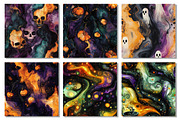 Spooky Halloween Ink Digital Paper, a Texture Graphic by Dream Creation (Thumbnail 2 of 7)