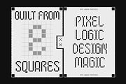 Byte Square Pixel Typeface, a Sans Serif Font by Letterhend Studio (Thumbnail 8 of 12)