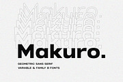 Makuro - Variable Geometric Font, a Sans Serif Font by Typeskets (Thumbnail 12 of 12)