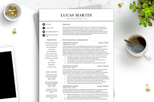 Modern Simple CV Resume Word