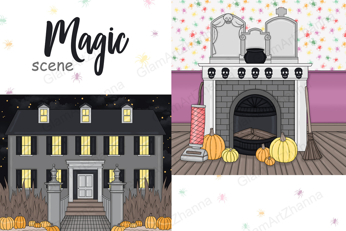 Magic Scene, a Seasonal Illustration by GlamArtZhanna (Photo 2 of 3)