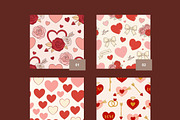 Valentine Love Seamless Pattern, a Pattern Graphic by Pulsecolor (Thumbnail 2 of 10)