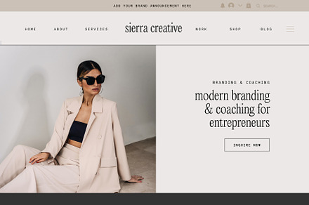 Sierra Coaching Wix Website Template, a Wix Template by Studio Luxe Creative