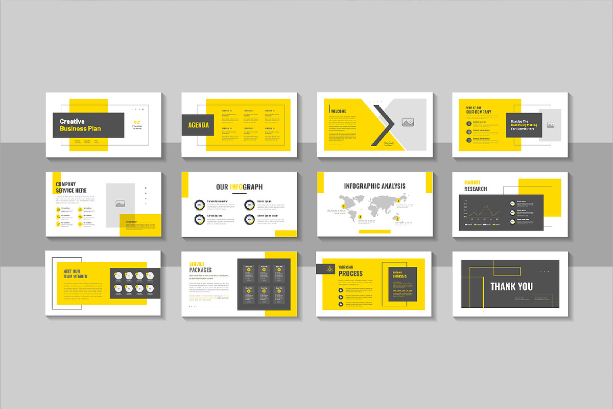 Modern business plan deck template, a Presentation Template by Pavel_design (Photo 1 of 4)