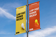 Lamp Post Banner Mockup, a Product Mockup by Designbuys (Thumbnail 11 of 20)