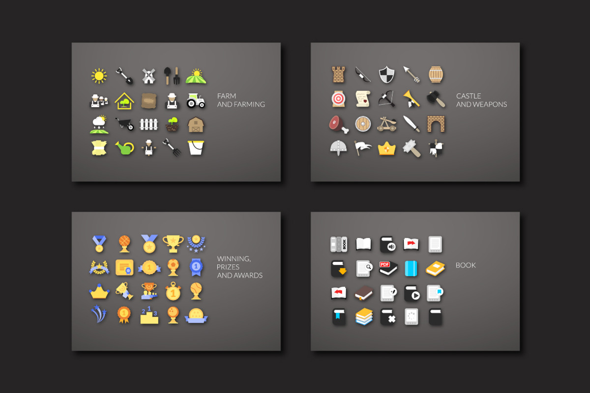 300 FLAT ICONS, an Icon by sidmaydesign (Photo 3 of 5)