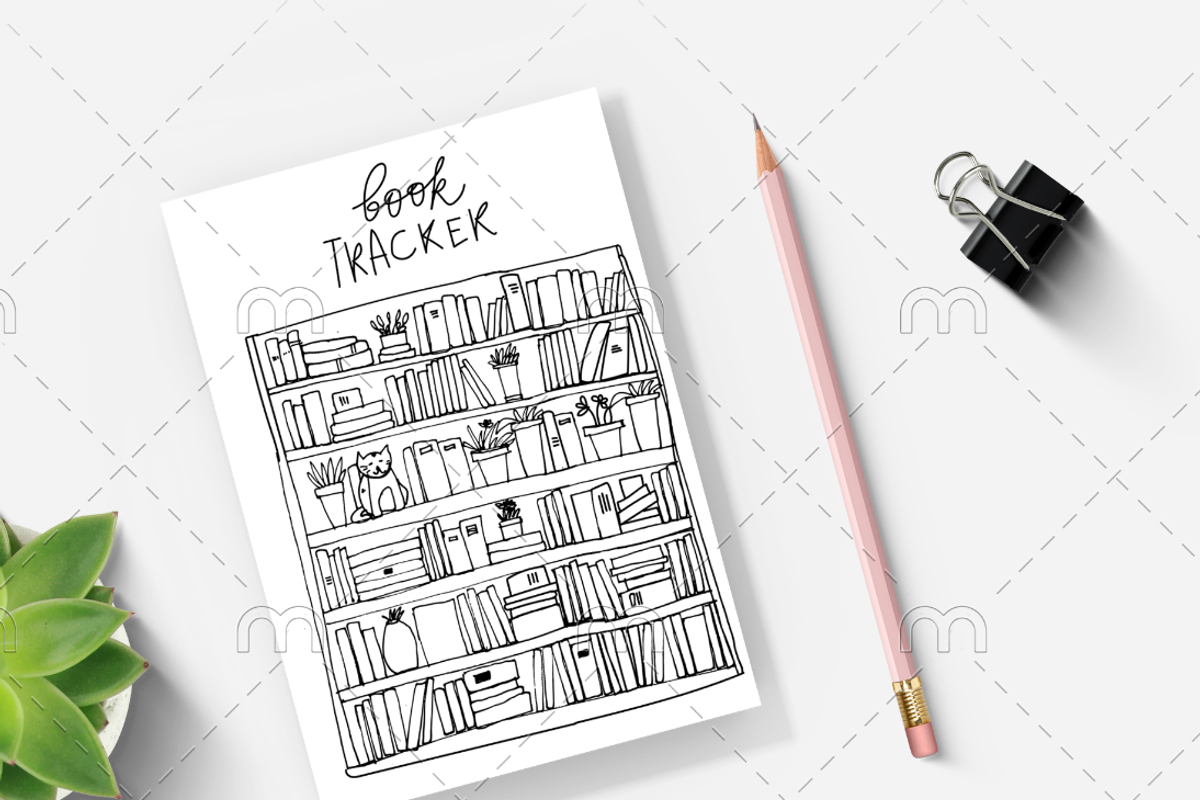 book tracker set, an Object Illustration by Veronika M (Photo 4 of 7)