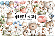 Watercolor Spring Nursery Clipart, an Illustration by Designworld (Thumbnail 1 of 6)