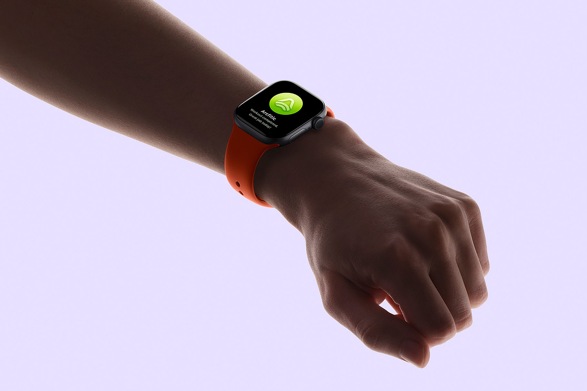 24 Watch Series 11 in Hand Mockups, a Wearable Device Mockup by Asylab (Photo 36 of 107)