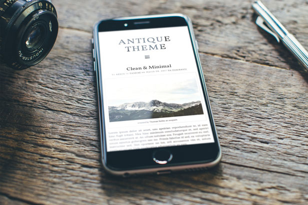 Antique: Responsive & Elegant Theme, a WordPress Template by Living Pixels (Photo 3 of 5)