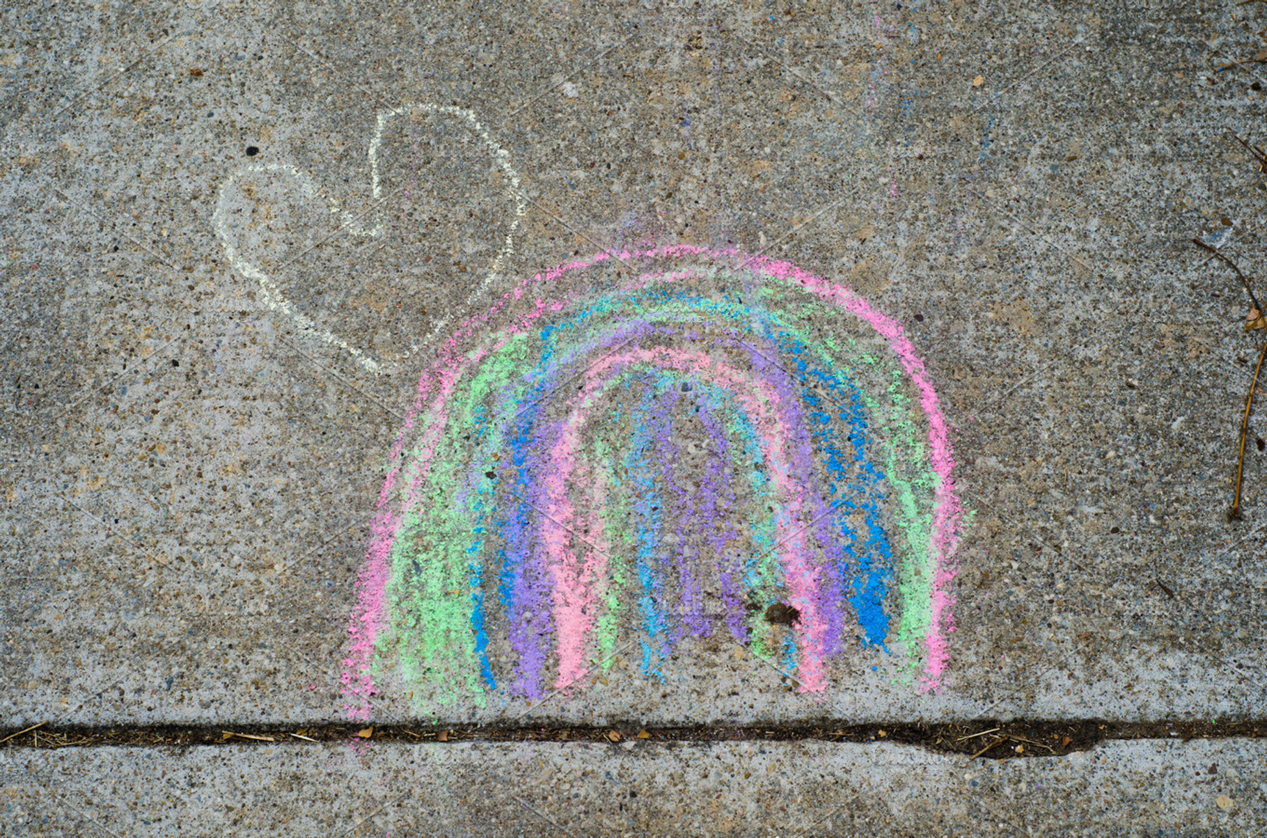 Rainbow Sidewalk Chalk