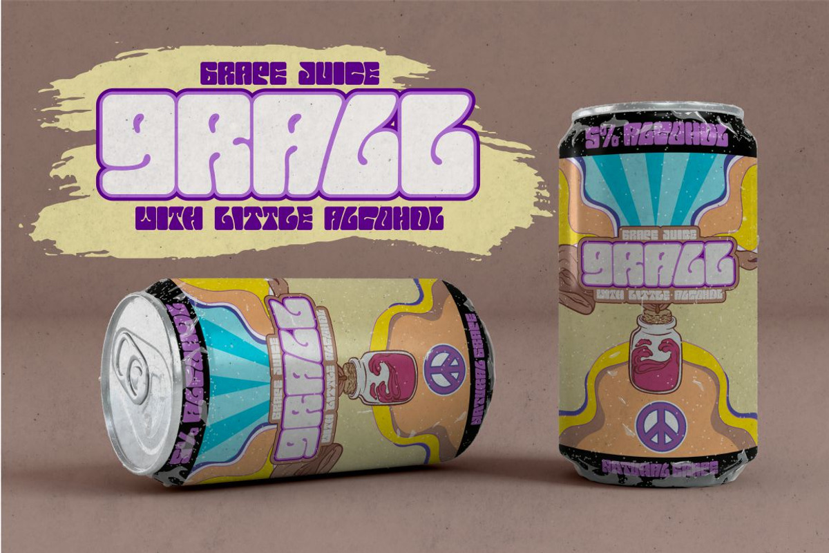 Euphoria Party - Psychedelic Font, a Font by PutraCetol Studio (Photo 2 of 11)